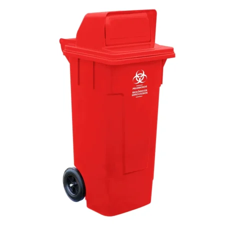 281599-1200-auto Contenedor 132 litros tapa plana /tapa buzon tipo industrial